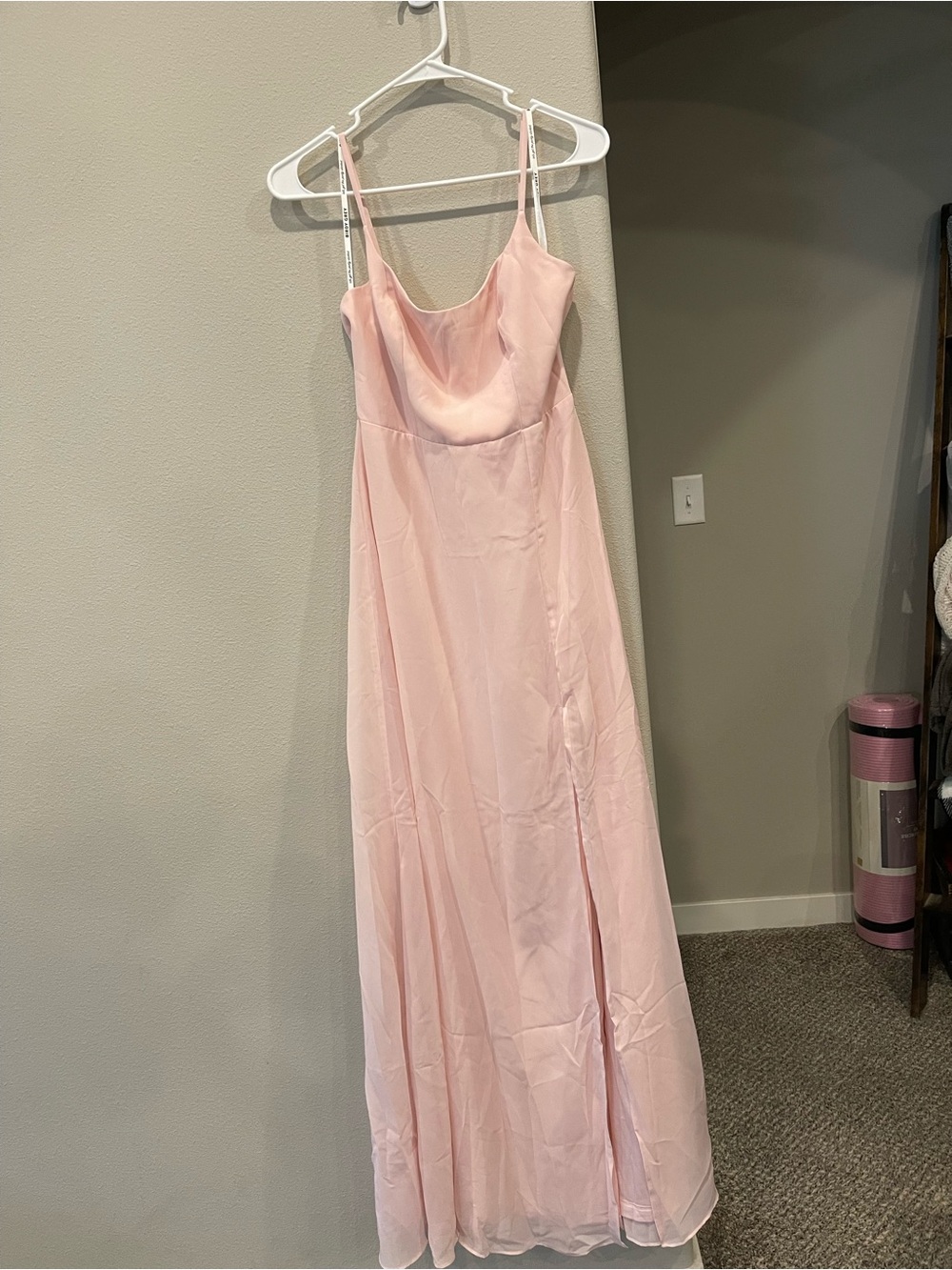 Birdy grey style (Amy) Blush pink chiffon dress